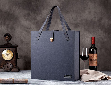 Classic Wine Gift Box (Double) with 2 wine glasses